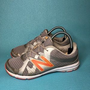 New Balance 536 Women Size 7.5 Wide D WW536SP Gray/Orange/Silver Athletic Shoes